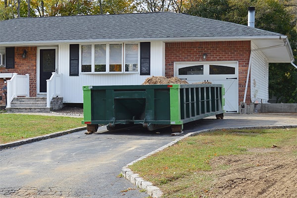 you can rent a residential dumpster for a specified amount of time based on your needs